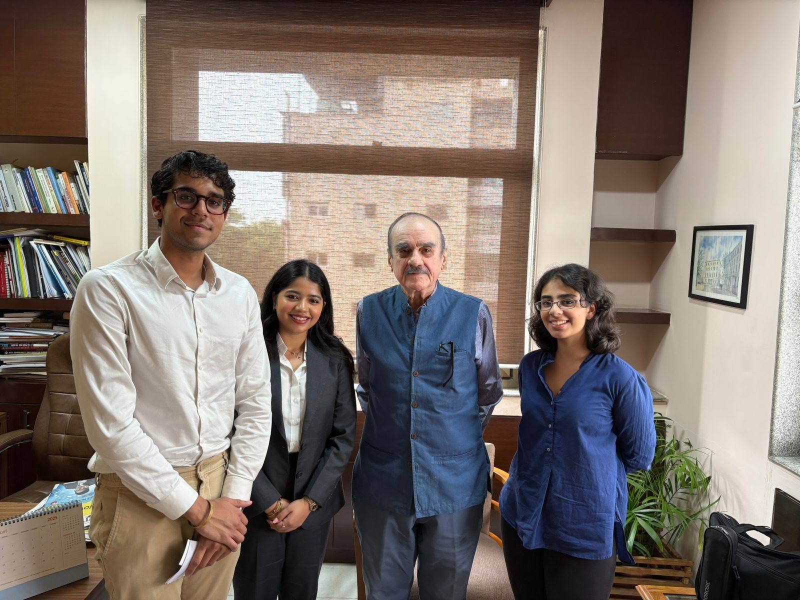 WFI members in New Delhi with Lt Gen Ravi Sawhney